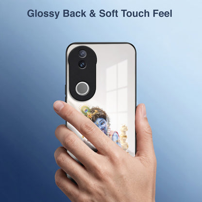 Vivo V50 5G Bal Krishna Blessings Acrylic Glass Back Case
