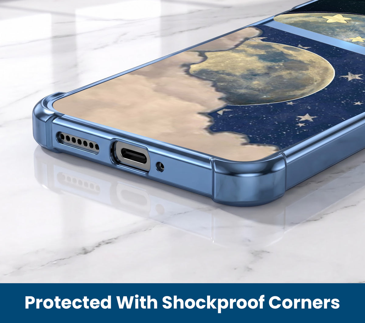 Motorola Edge 60 Pro 5G Moonlight Galaxy Dual-Tone Transparent Airbags Case