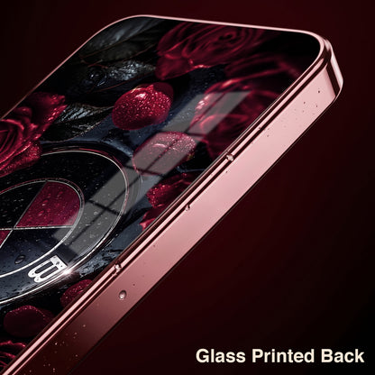 Vivo V70 5G BMW Logo Burgundy Electroplated Glass Back Case