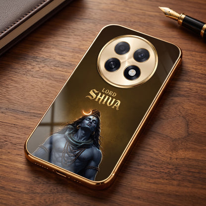Oppo F31 Pro+ 5G Lord Shiva Gold Electroplated Glass Phone Back Case