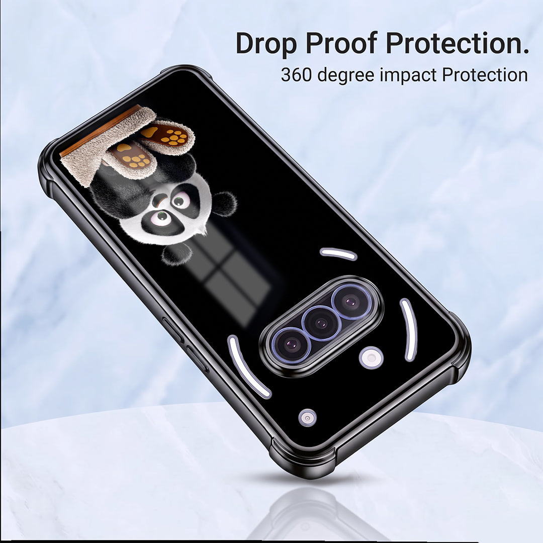 Nothing Phone 3a 5G Cute Panda Airbags Printed Back Case