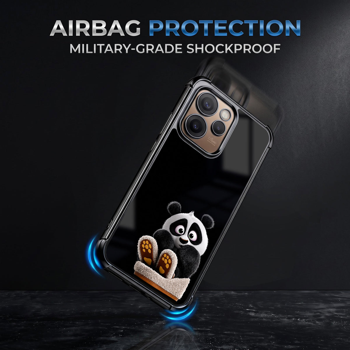 Oppo Reno 15 Pro Mini 5G Cute Panda Airbags Printed Back Case