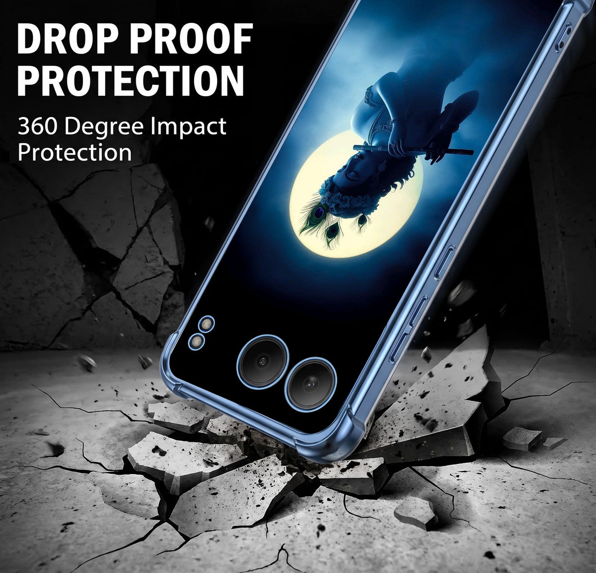 One Plus Nord 4 5G Midnight Krishna Airbags Printed Back Case