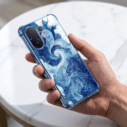 Vivo V60 5G Ocean Swirl Airbags Printed Back Case