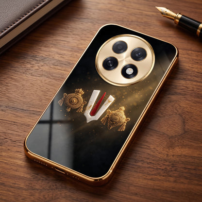 Oppo F31 Pro+ 5G Royal Heritage Edition Gold Electroplated Glass Phone Back Case