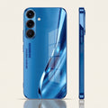 Samsung Galaxy A36 5G Luxury Infinity Energy Blue Electroplated Glass Phone Back Case