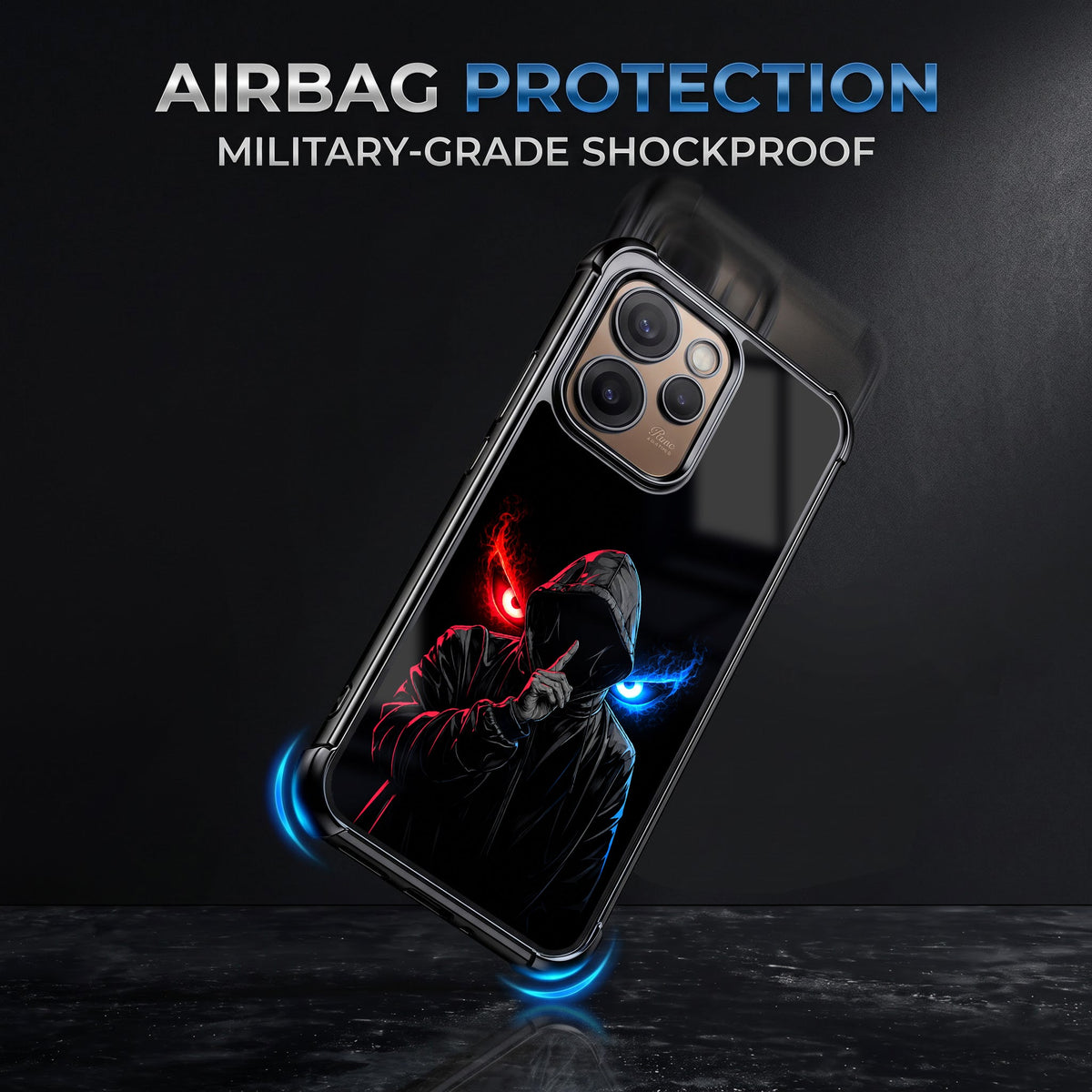 Oppo Reno 15 Pro Mini 5G Hooded Shadow Demon Airbags Printed Back Case