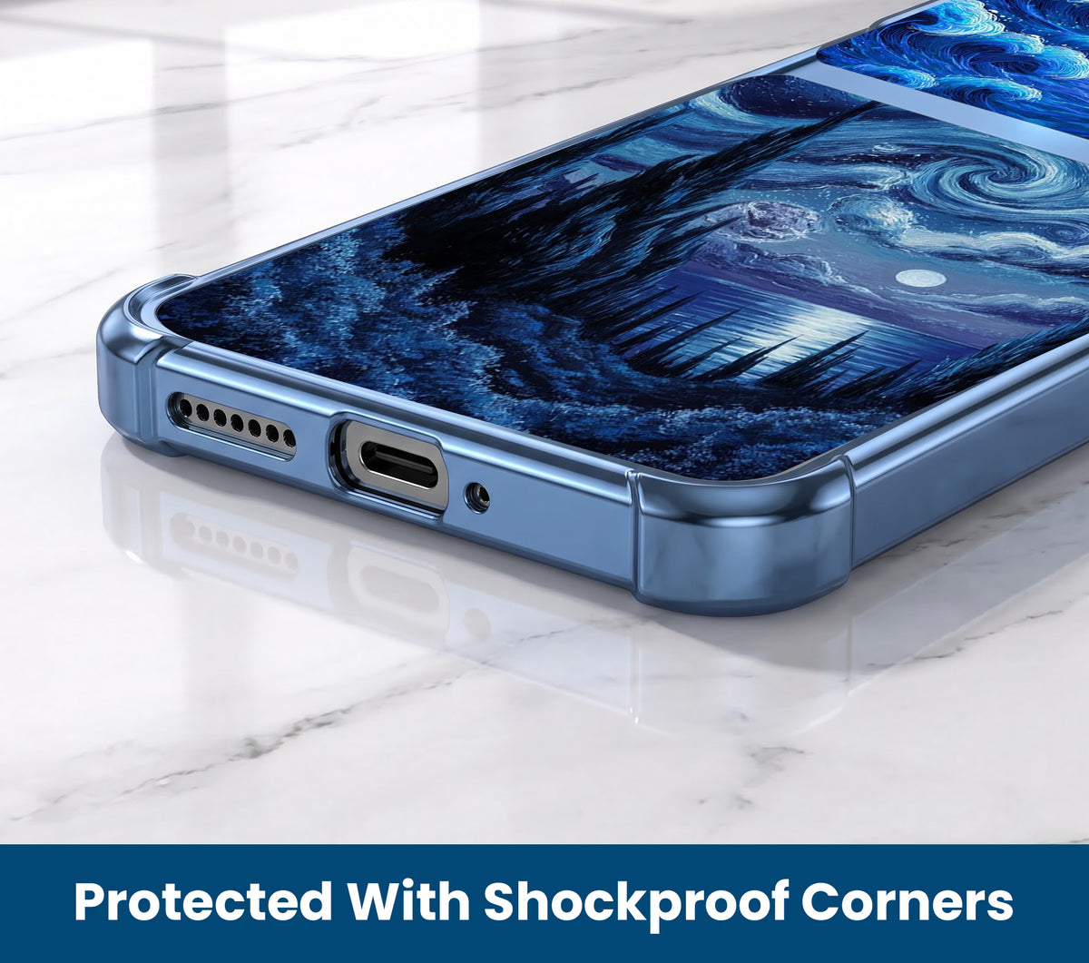 Motorola Edge 60 Pro 5G Midnight Ocean Dual-Tone Transparent Airbags Case
