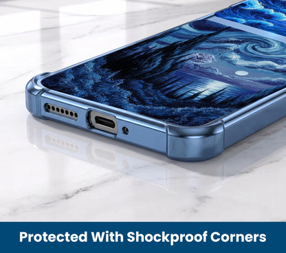 Motorola Edge 60 Pro 5G Midnight Ocean Dual-Tone Transparent Airbags Case