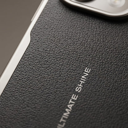Oppo Find X9 5G Premium Leather-Style Phone Case with Chrome Finish Frame Elegant Protective Cover