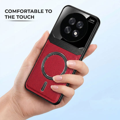 Oppo F31 Pro Plus 5G Premium Magsafe Magnetic Leather Lens Protective Case