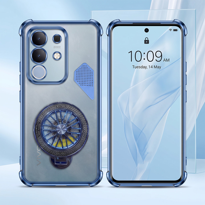 Vivo T4x 5G Stress Buster Wheel Shockproof Airbag Heat-Dissipation Case