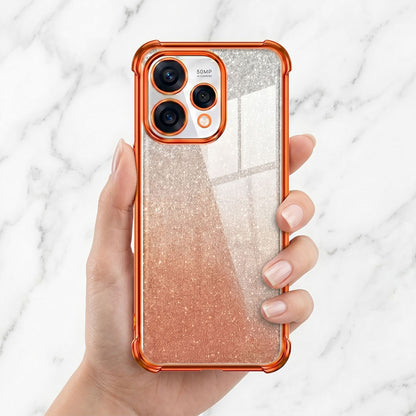 Oppo Reno 15 5G Luxury Shockproof Shimmer Airbag Cosmic Orange Case