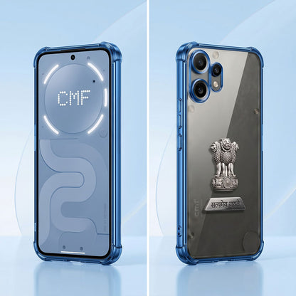 Nothing Phone 2 Pro 5G Satyamev Jayate 2-in-1 Emblem Transparent Shockproof Airbag Case