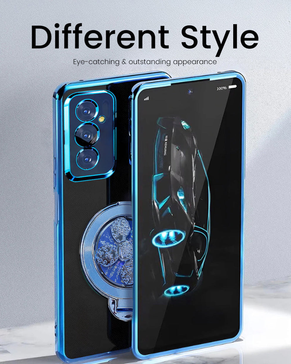 Samsung Galaxy A35 5G Electroplating Reflective Fidget Rotating Back Case