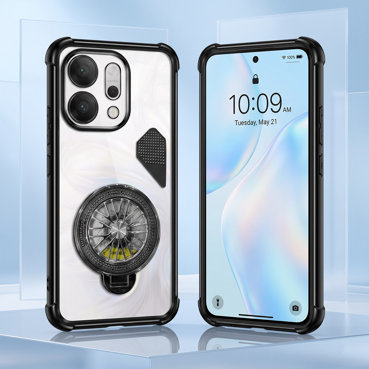 Oppo Reno 14 5G Stress Buster Wheel Shockproof Airbag Heat-Dissipation Case