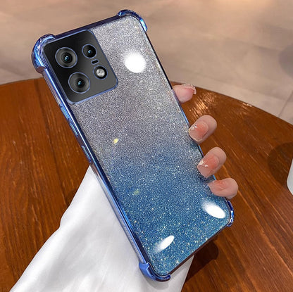 Motorola Edge 50 Pro 5G Luxury Shimmer Shockproof Airbag Case