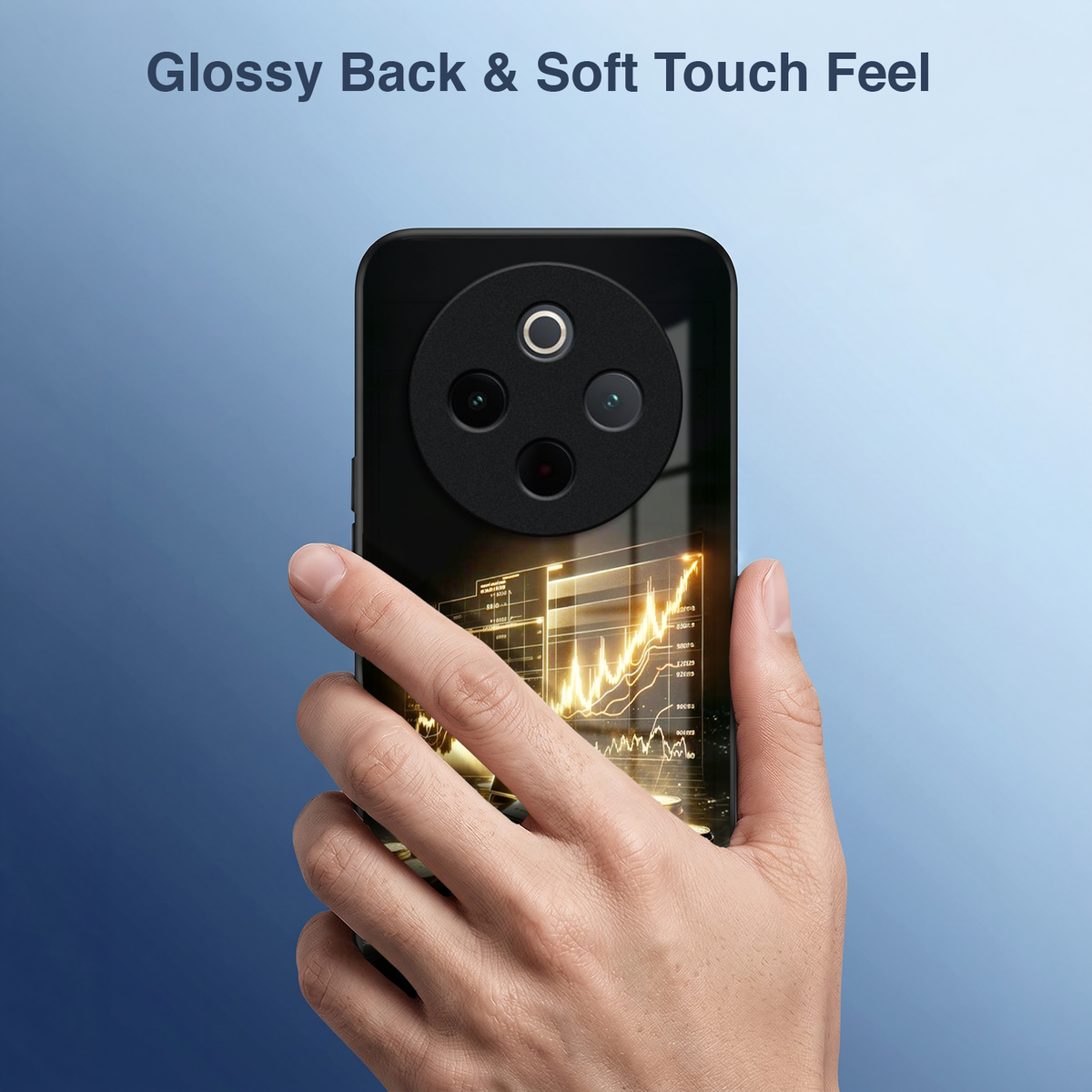 Vivo T4 5G Luxury Wealth Trader Acrylic Glass Back Case