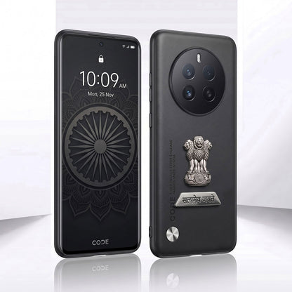 Realme 12 Pro+ 5G Satyamev Jayate 2-in-1 Emblem Vegan Leather Back Case