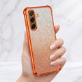Samsung Galaxy A36 5G Luxury Shockproof Shimmer Airbag Cosmic Orange Case
