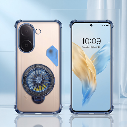 Vivo V60e 5G Stress Buster Wheel Shockproof Airbag Heat-Dissipation Case