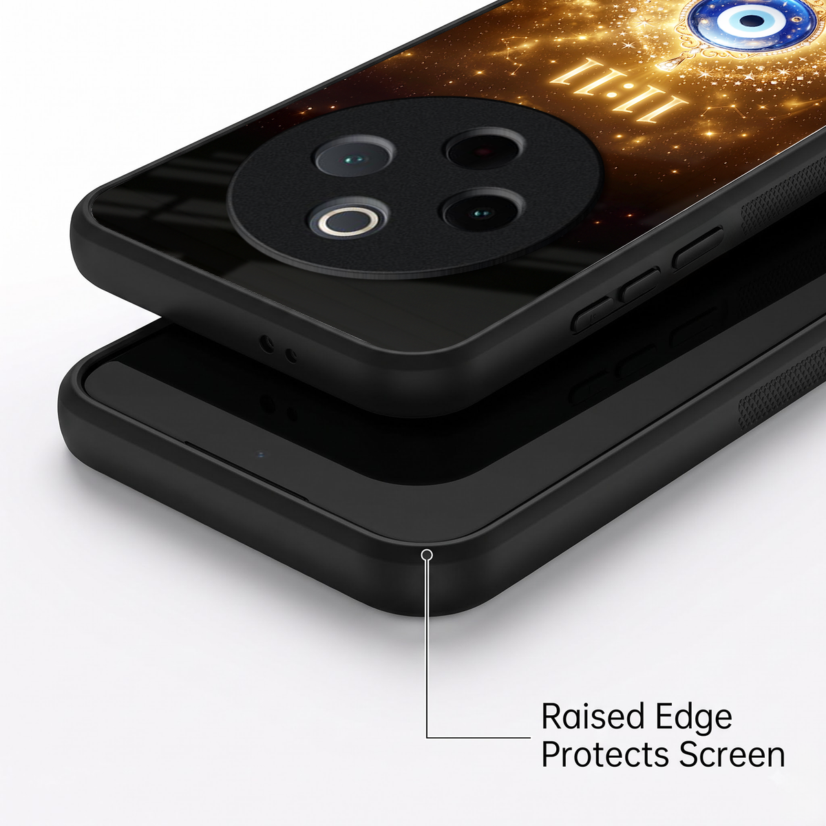 Vivo T4 5G God’s Plan Evil Eye Acrylic Glass Back Case