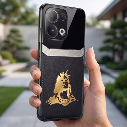 Oppo Reno13 5G Mahadev 3D Gold Metal Leather Back Case
