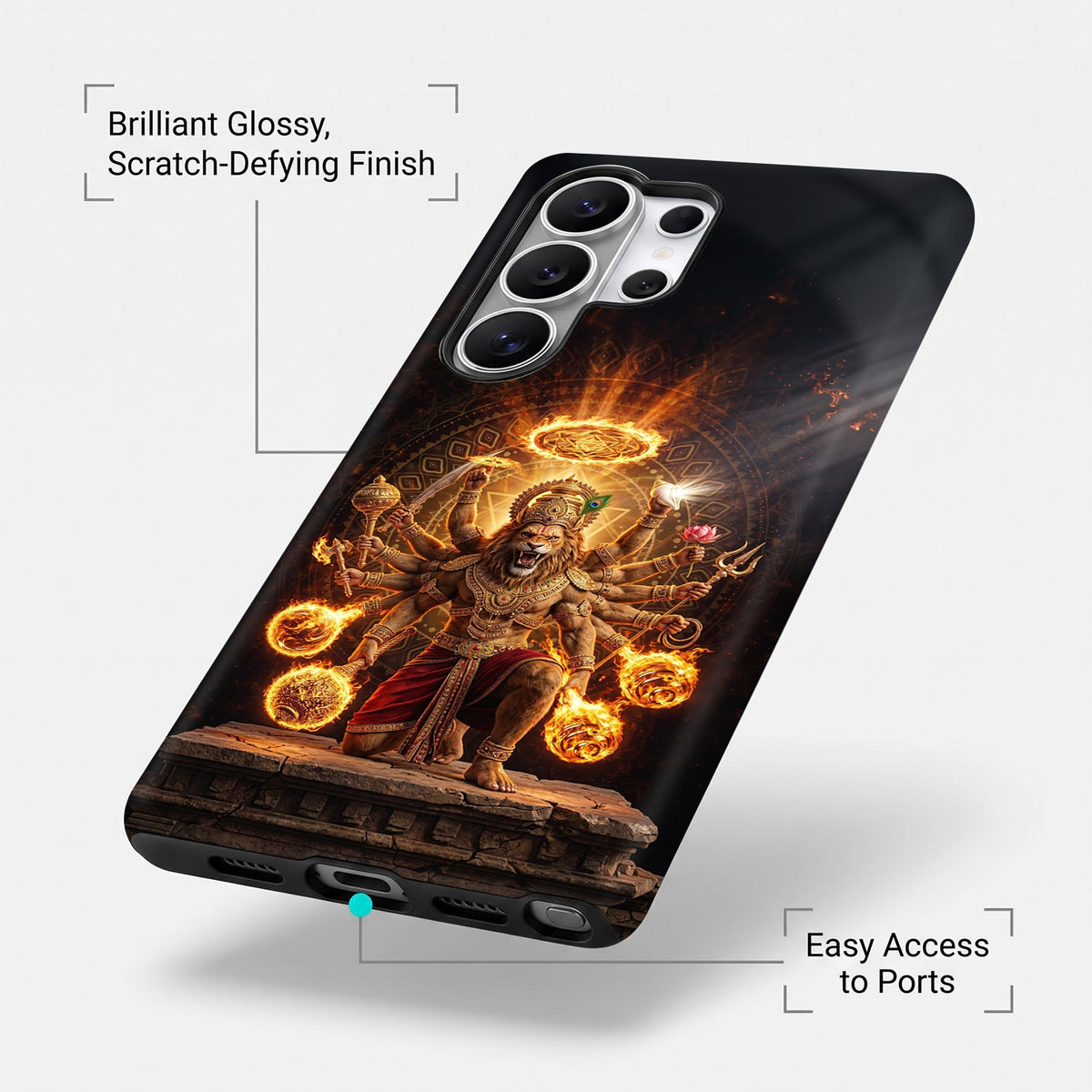 Samsung Galaxy A56 5G Lord Narasimha Protective Cases