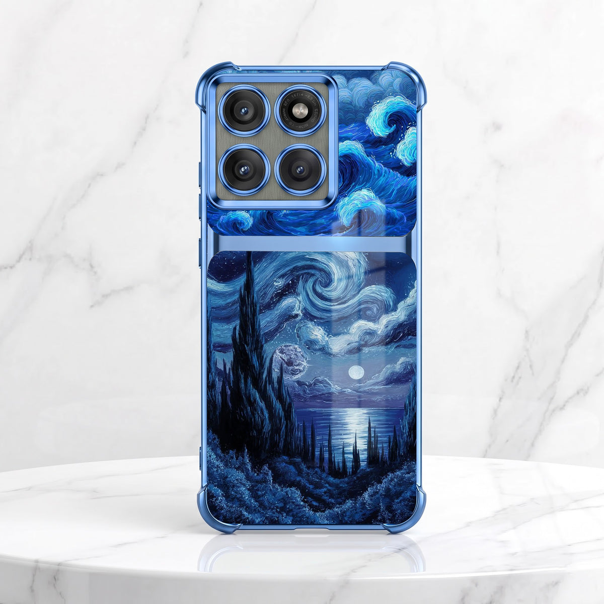 Motorola Edge 60 Pro 5G Midnight Ocean Dual-Tone Transparent Airbags Case