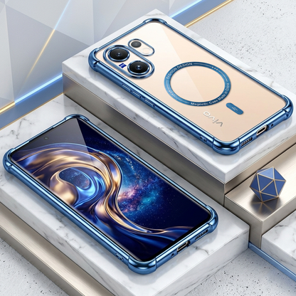 Vivo V60 5G Airbag Case With Magsafe and Magnetic Car Holder