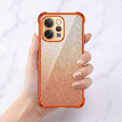 Vivo V70 5G Luxury Shockproof Shimmer Airbag Cosmic Orange Case