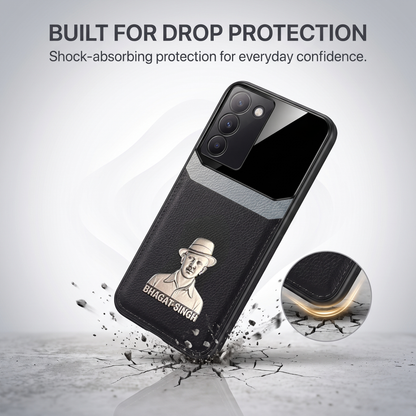 Vivo Y200e 5G Shaheed Bhagat Singh 3D Metal Leather Back Case