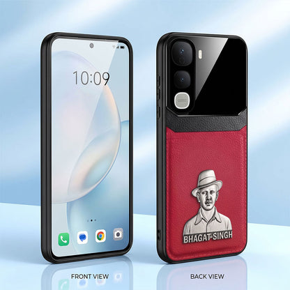 Vivo Y400 Pro 5G Shaheed Bhagat Singh 3D Metal Leather Back Case