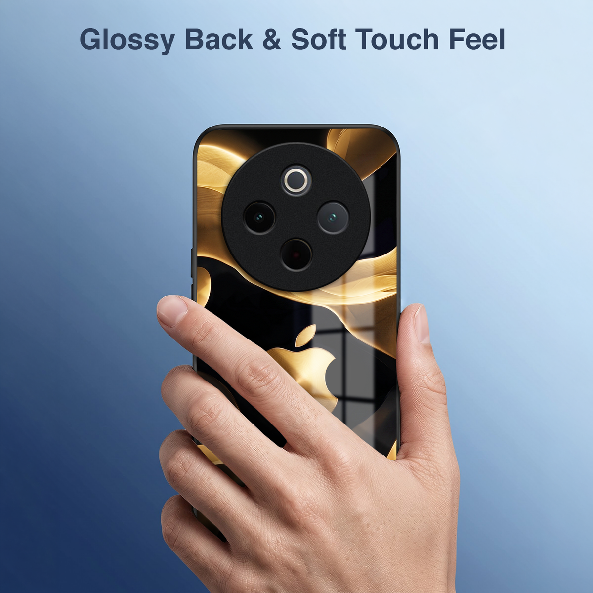 Vivo T4 5G Luxury Wave Acrylic Glass Back Case