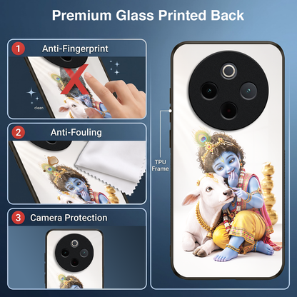 Vivo T4 5G Bal Krishna Blessings Acrylic Glass Back Case