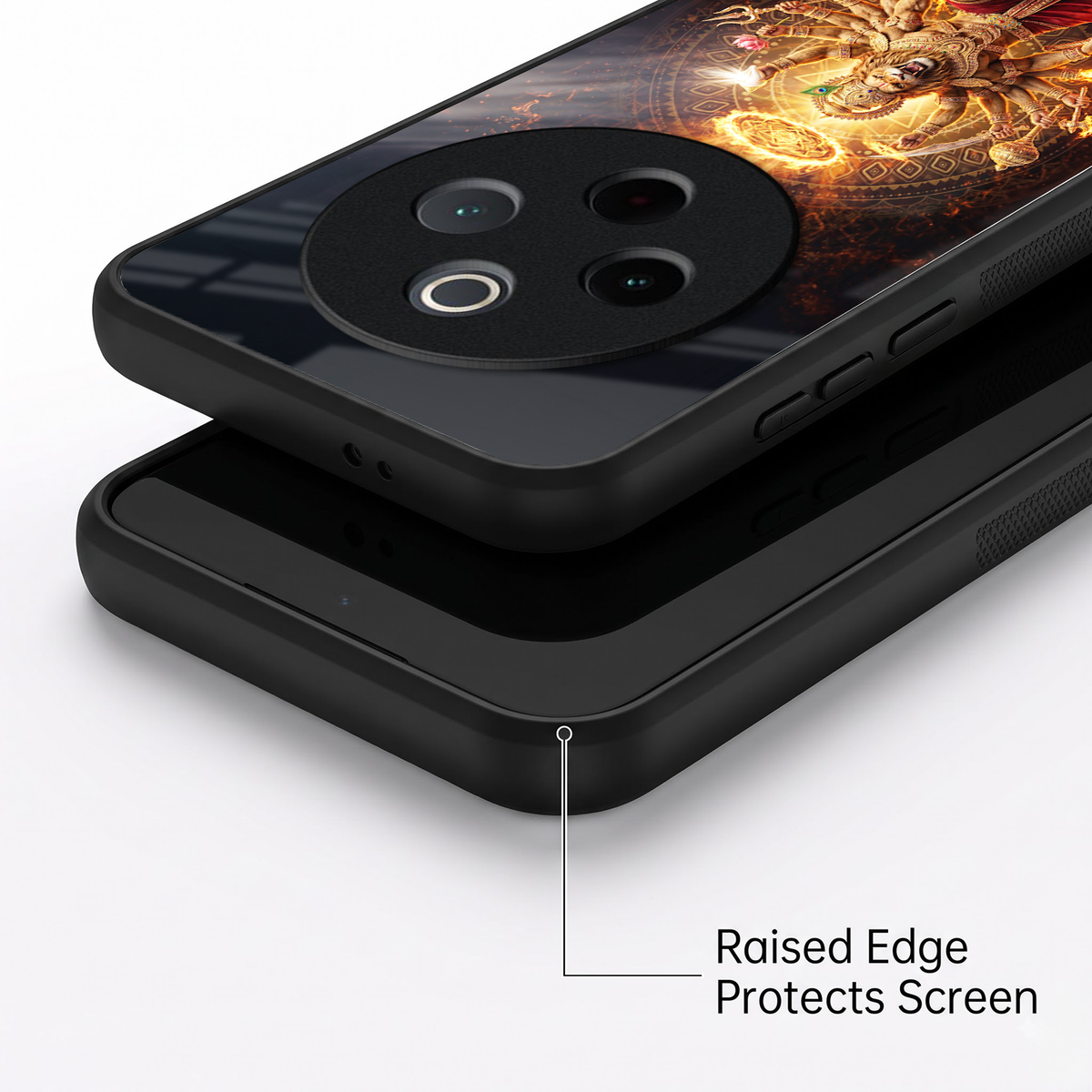 Vivo T4 5G Lord Narasimha Acrylic Glass Back Case