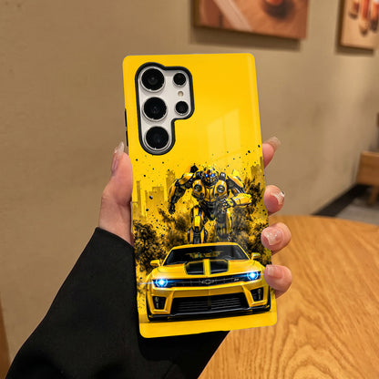 Samsung Galaxy S25 Ultra 5G Yellow Transformers Car Protective Case