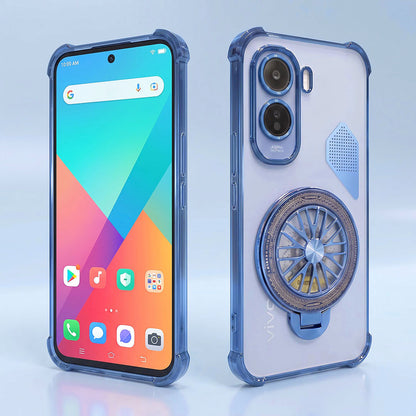 Vivo T5 Pro 5G Stress Buster Wheel Shockproof Airbag Heat-Dissipation Case
