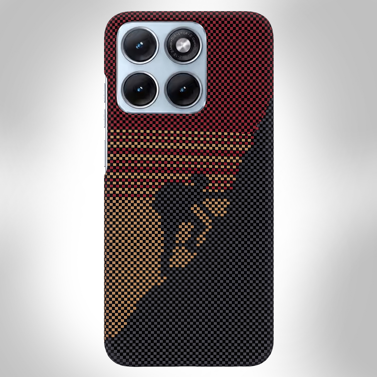 Motorola Edge 70 Fusion 5G Premium Aramid Carbon Fiber Pixel Pattern Phone Case
