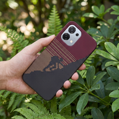 Oppo F31 5G Premium Aramid Carbon Fiber Pixel Pattern Phone Case