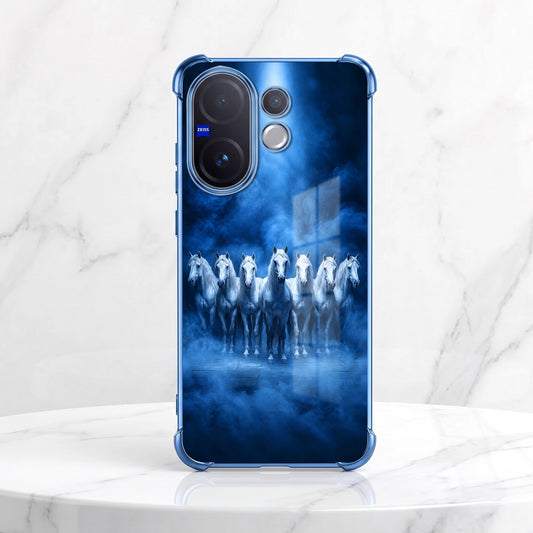 Vivo V60 5G Running Horses Airbags Printed Back Case