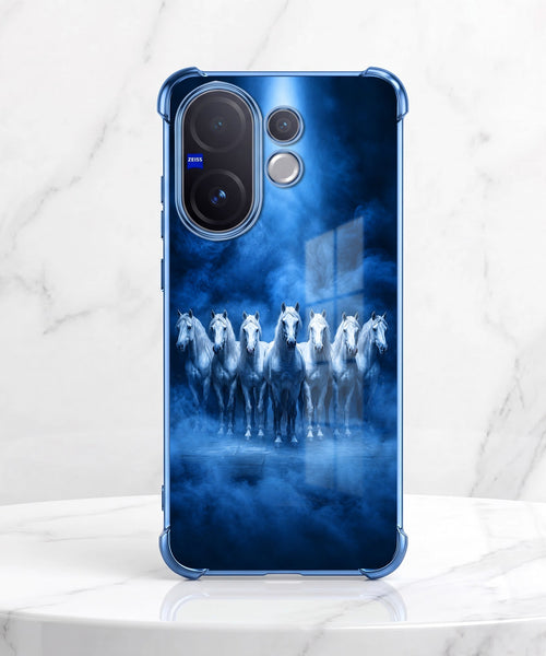 Vivo V60 5G Running Horses Airbags Printed Back Case