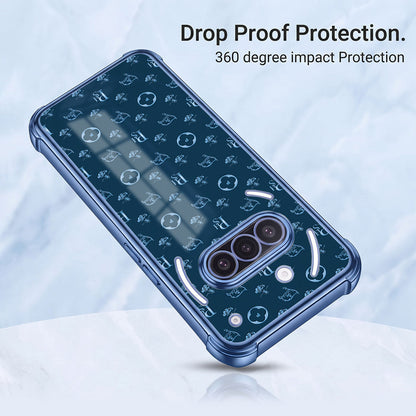 Nothing Phone 3a 5G Luxury Monogram Blue Airbags Printed Back Case