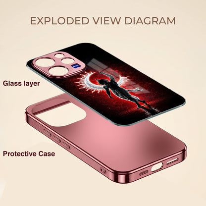 Vivo V70 5G Crimson Divine Burgundy Electroplated Glass Back Case