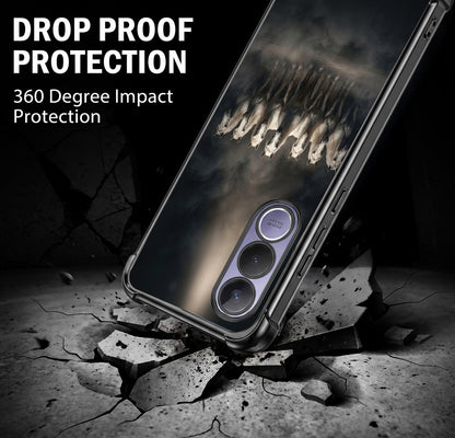 Vivo V70 FE 5G Running Horses Airbags Printed Back Case