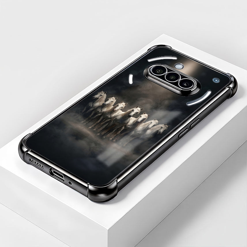 Nothing Phone 3a 5G Running Horses Airbags Printed Back Case