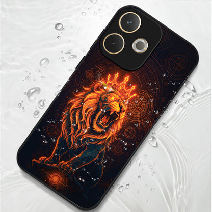 Oppo A5 Pro 5G Premium Acrylic Shockproof Glass Back Case (King of Cosmos)