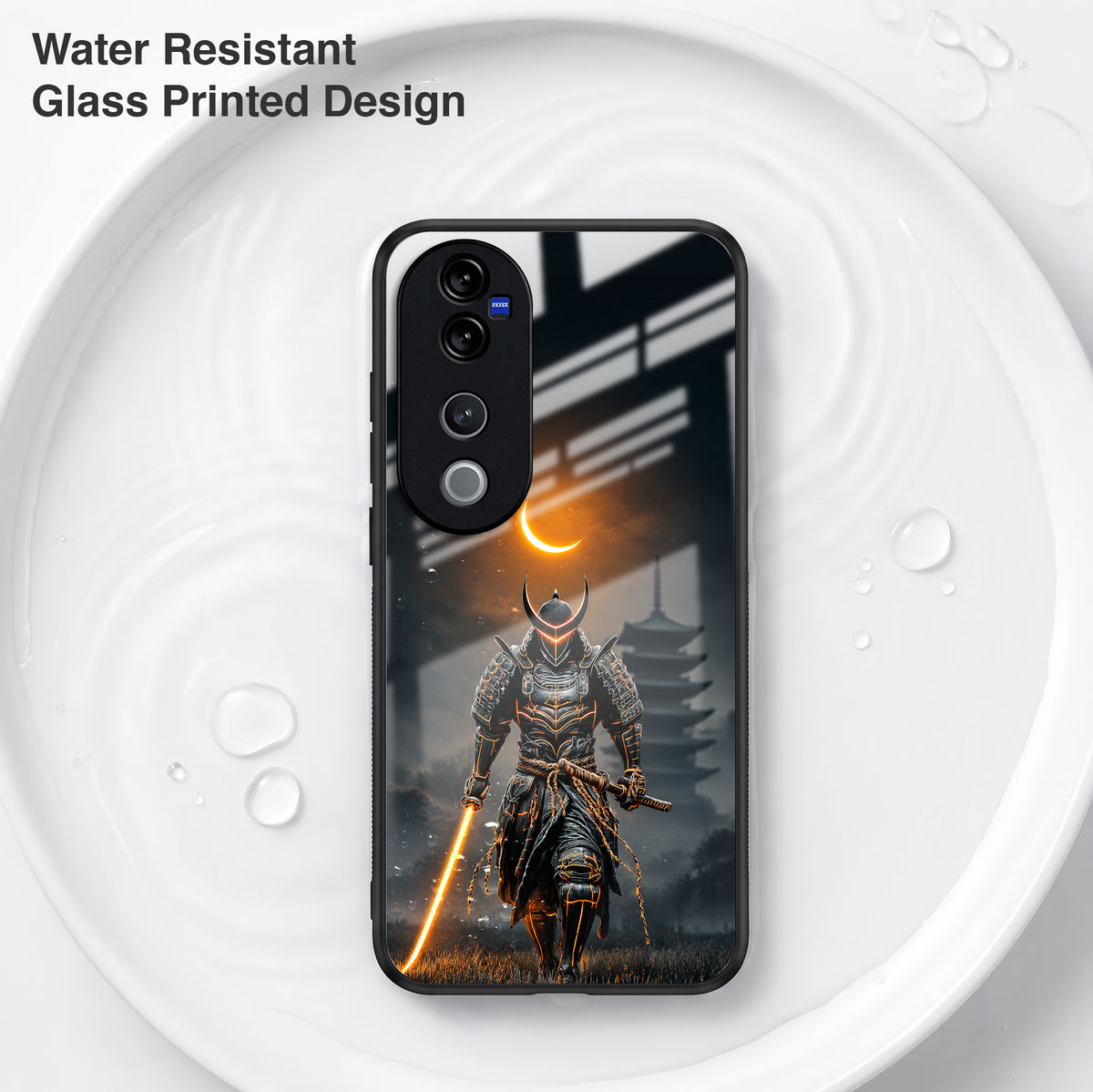 Vivo V40 Pro 5G Samurai Warrior Acrylic Glass Back Case