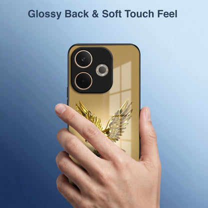 Oppo A5 Pro 5G Golden Eagle Acrylic Glass Back Case