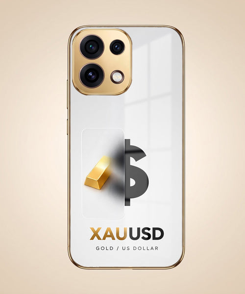 Oppo Reno 16C 5G Luxury XAU/USD Gold Electroplated Glass Phone Back Case